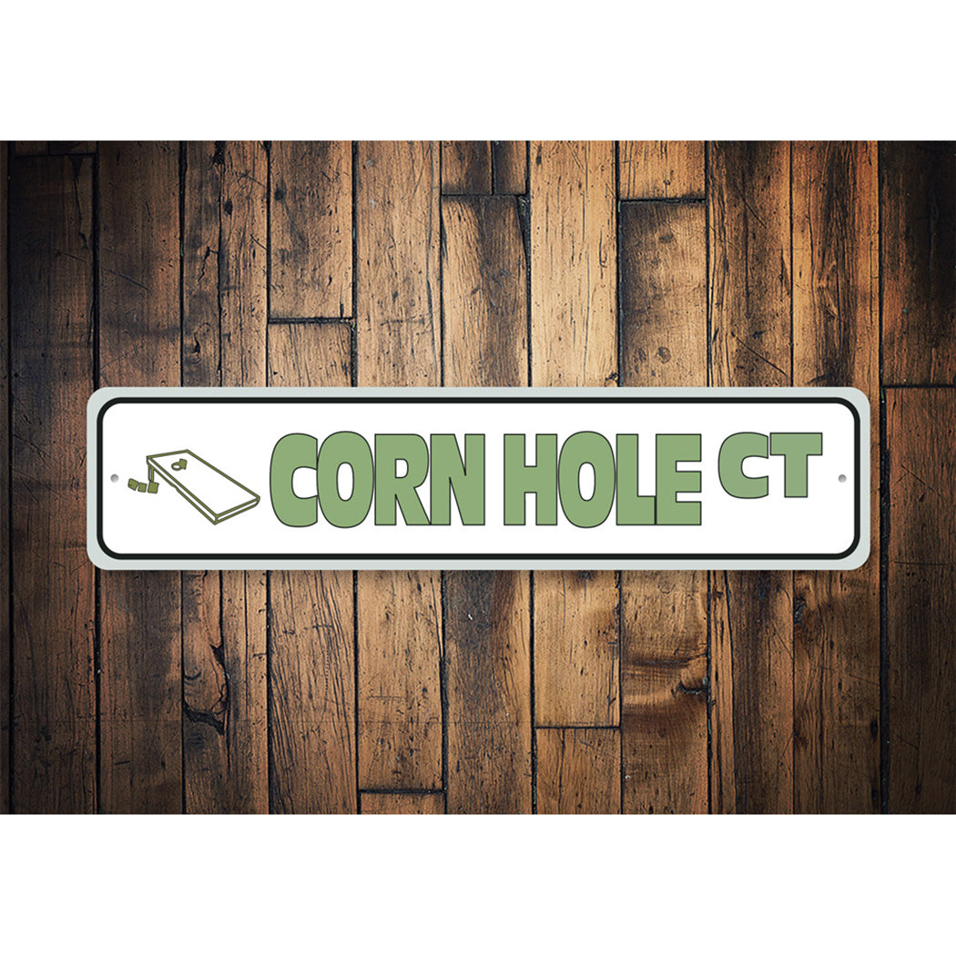 Corn Hole Street Sign