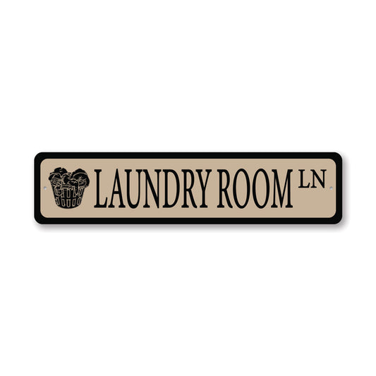Laundry Room Street Metal Sign