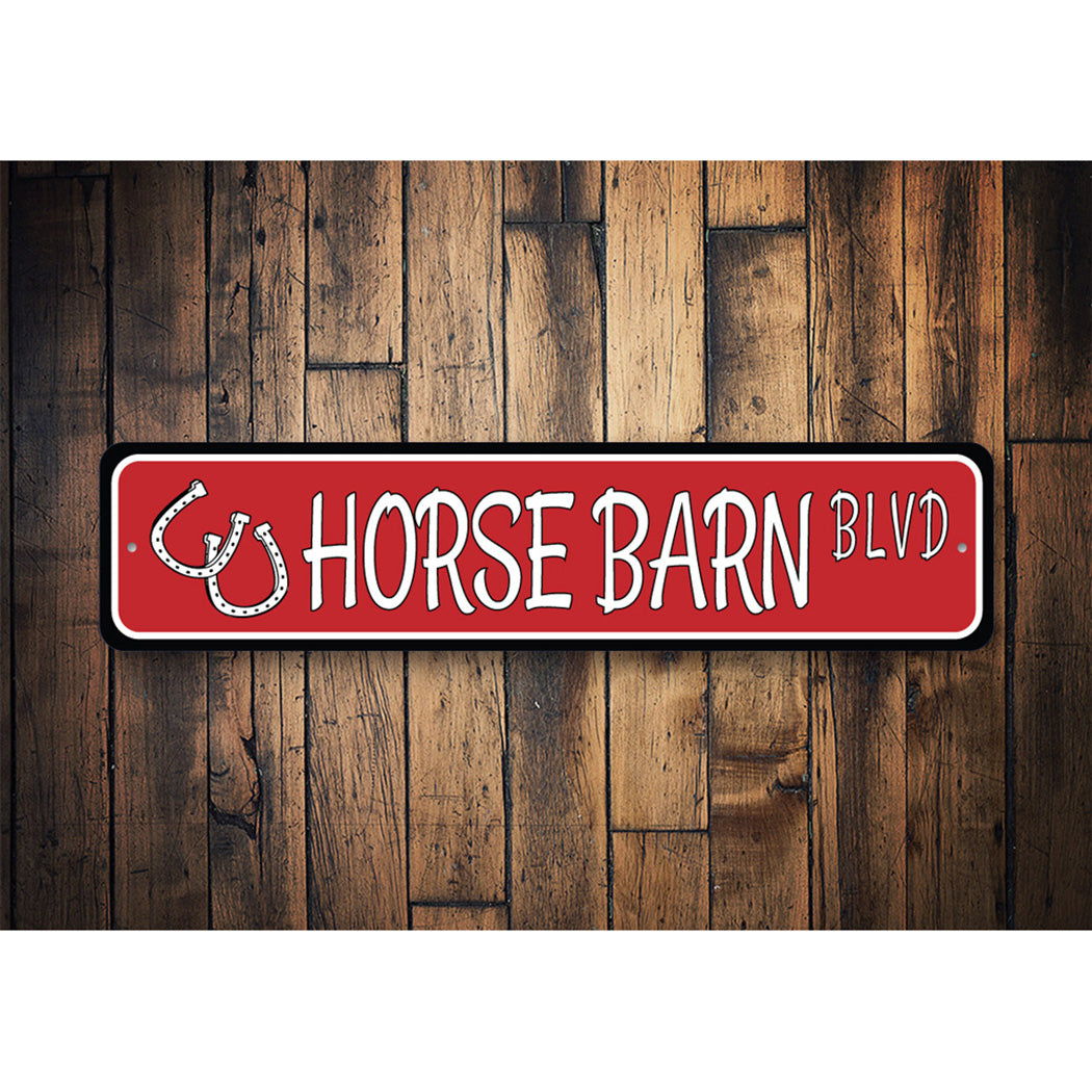 Horse Barn Street Sign