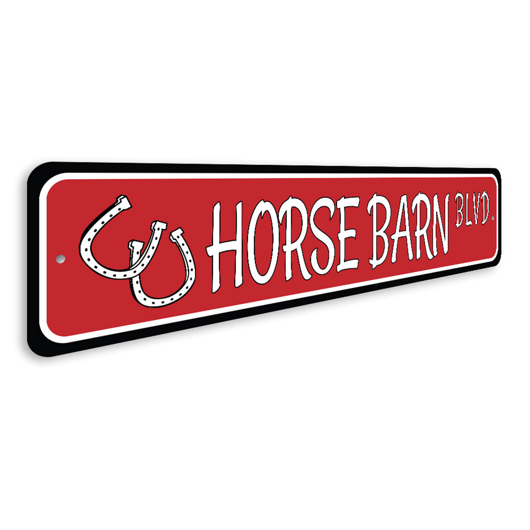 Horse Barn Street Sign