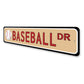 Baseball Street Sign