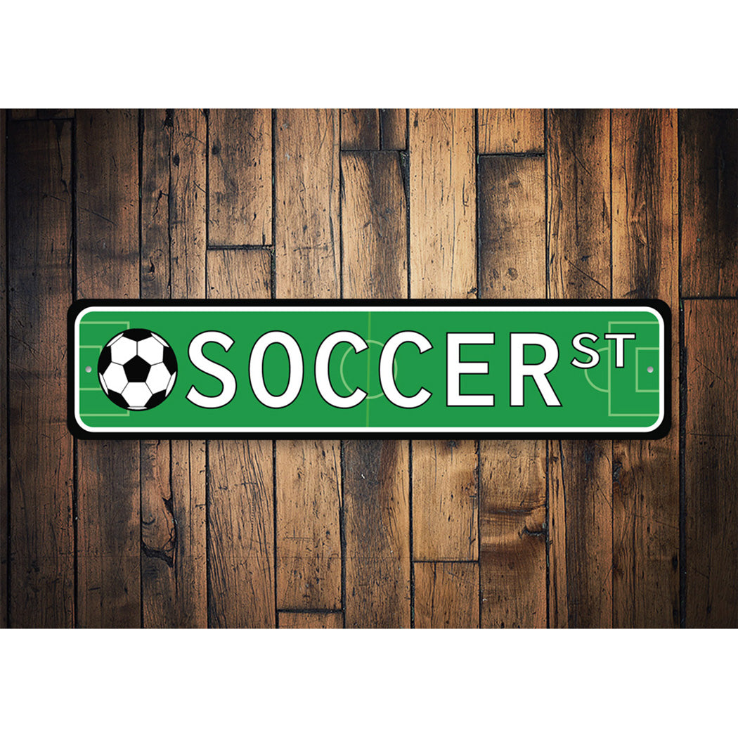 Soccer Street Sign