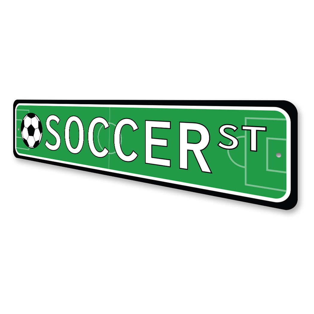 Soccer Street Sign