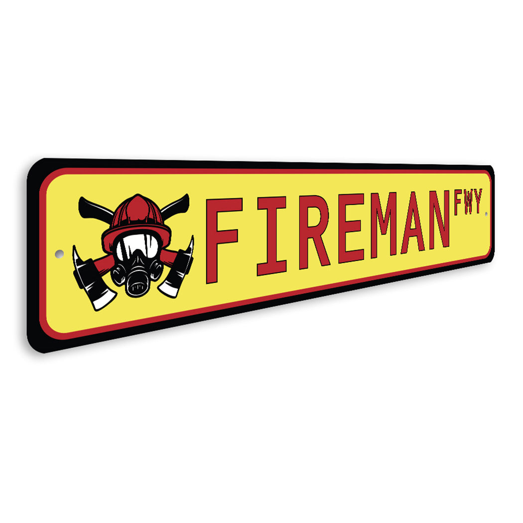 Fireman Street Sign