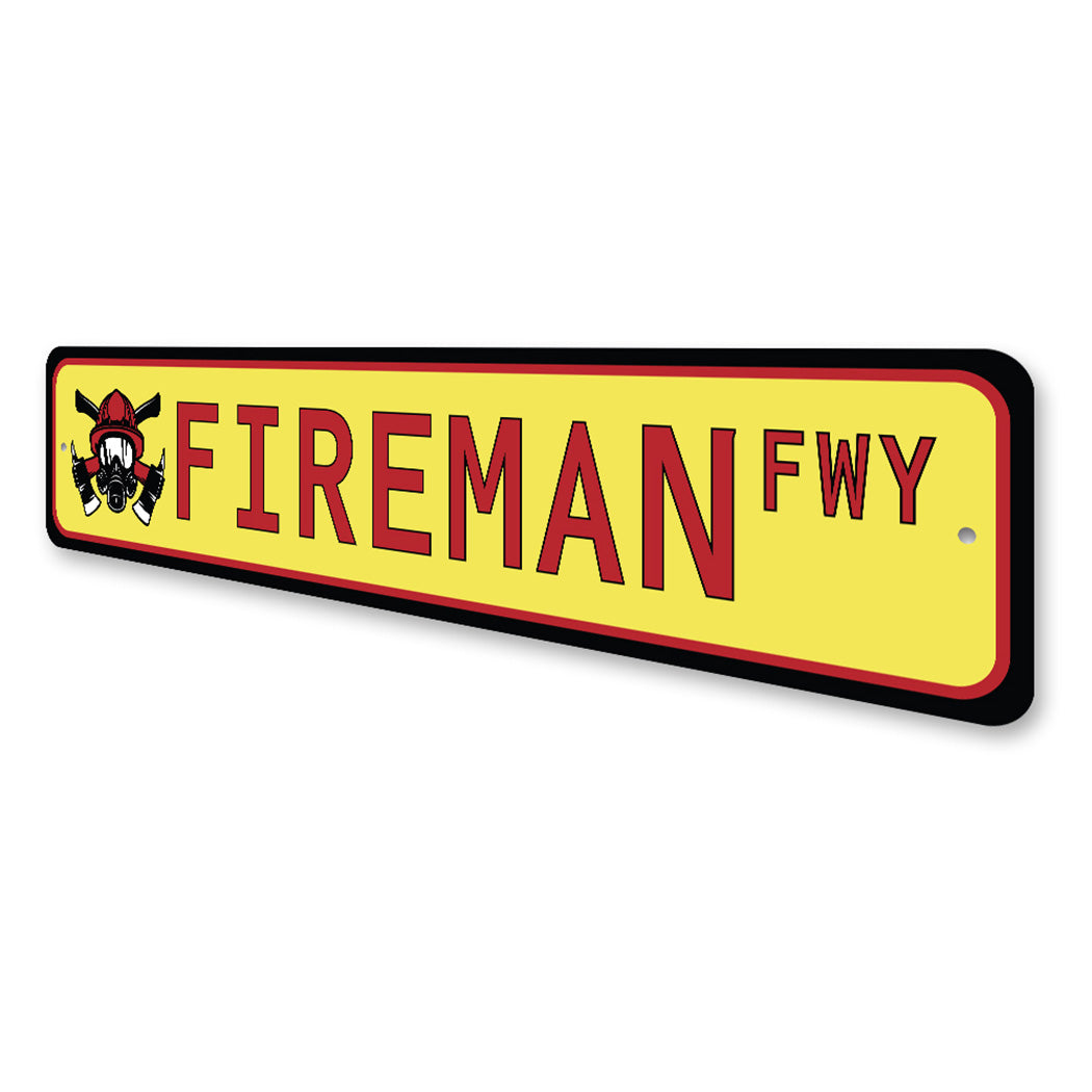 Fireman Street Sign