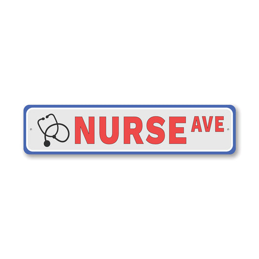 Nurse Street Metal Sign