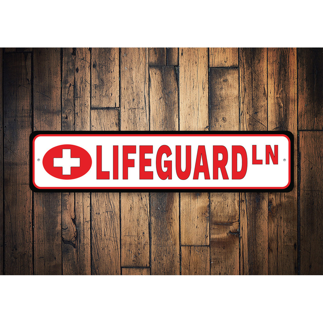 Lifeguard Street Sign