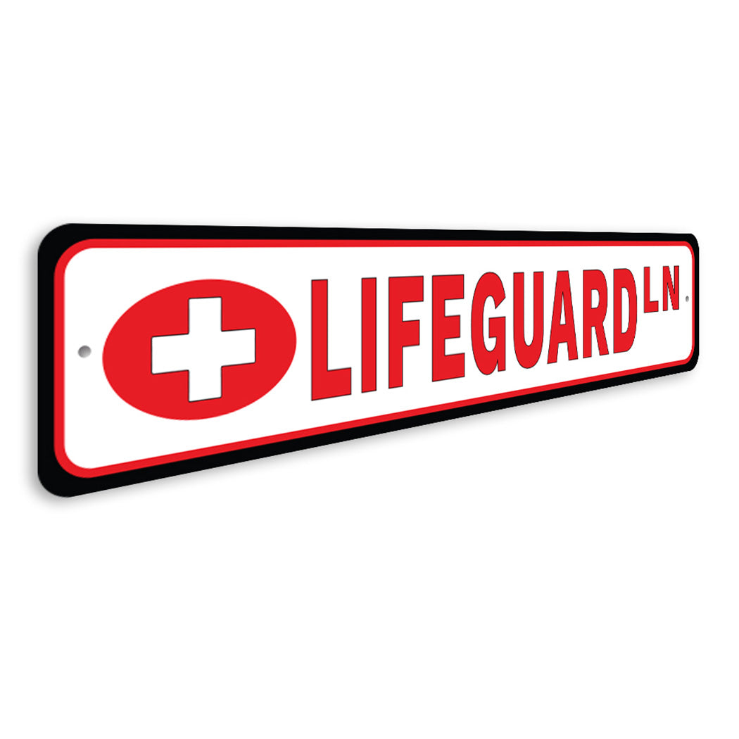 Lifeguard Street Sign