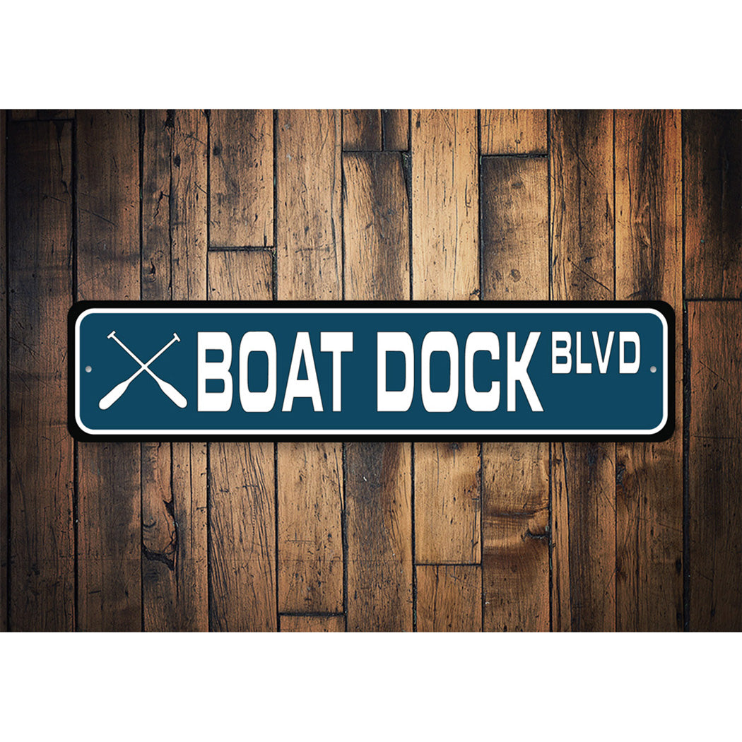 Boat Dock Street Sign