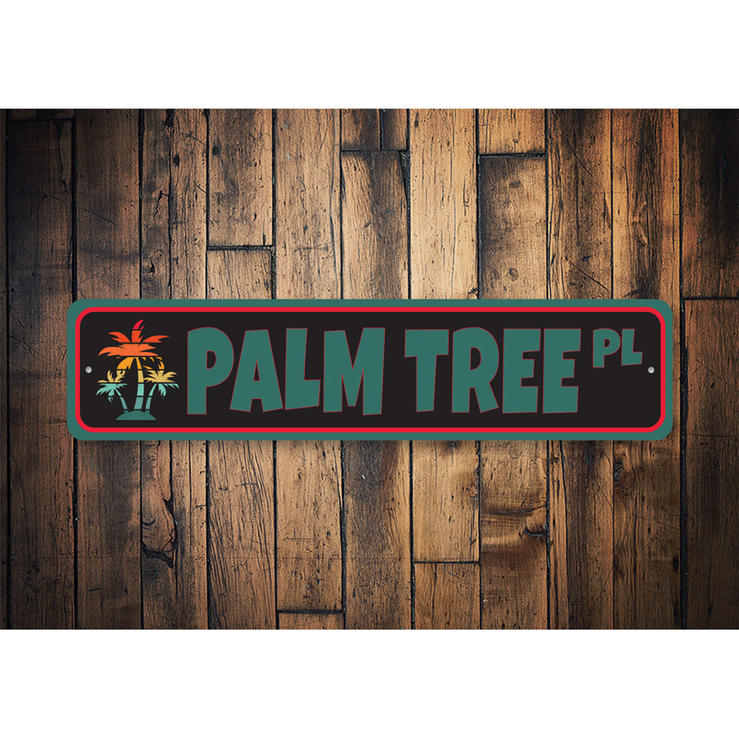 Palm Tree Street Sign