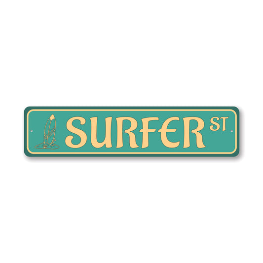 Surfer Street Sign