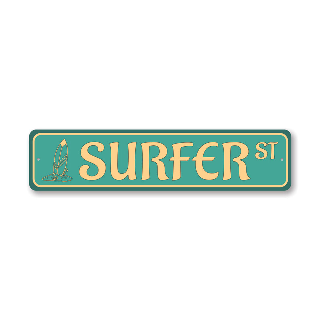 Surfer Street Sign