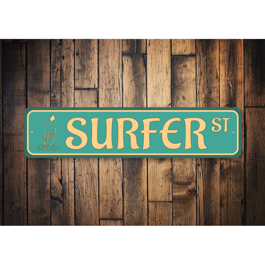 Surfer Street Sign