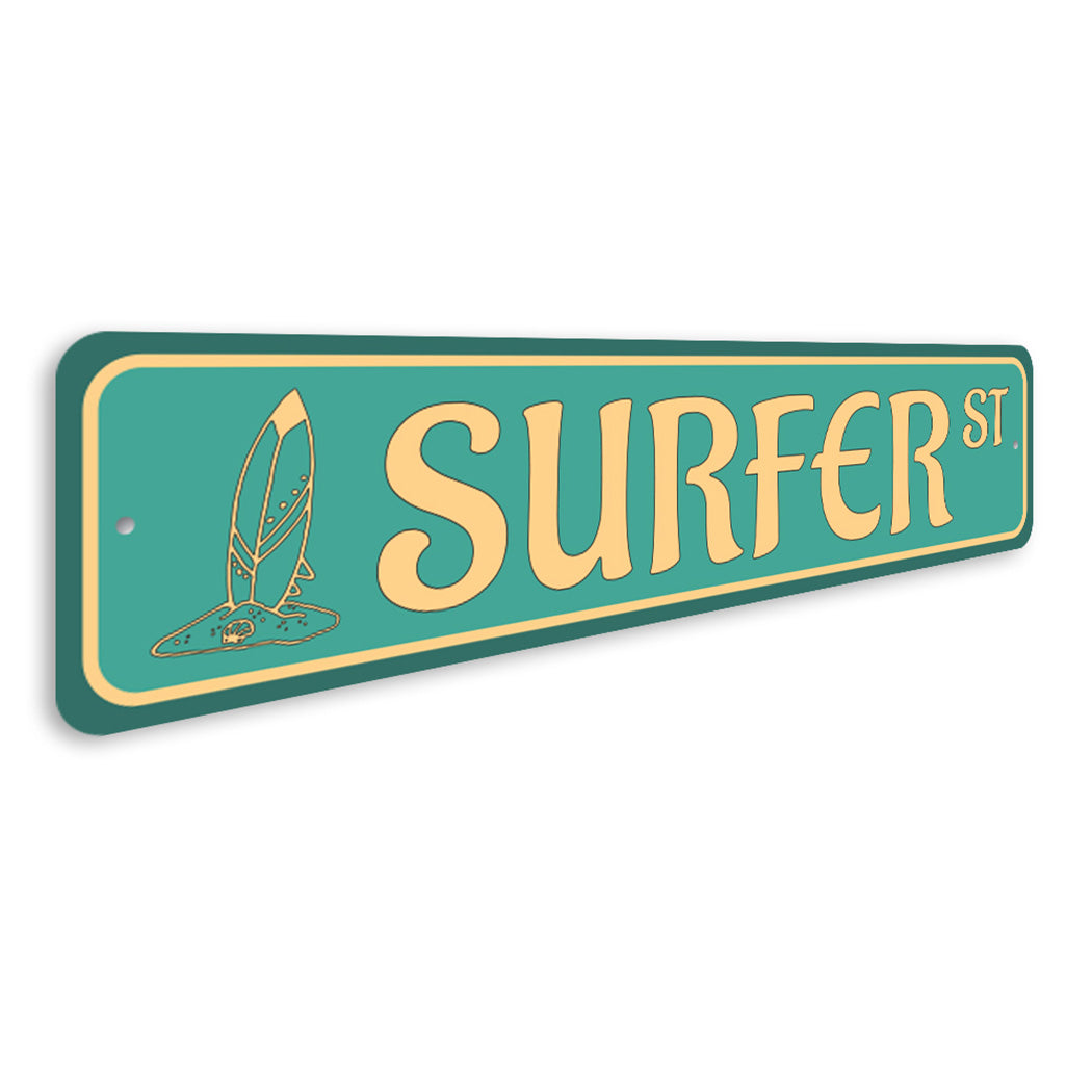 Surfer Street Sign