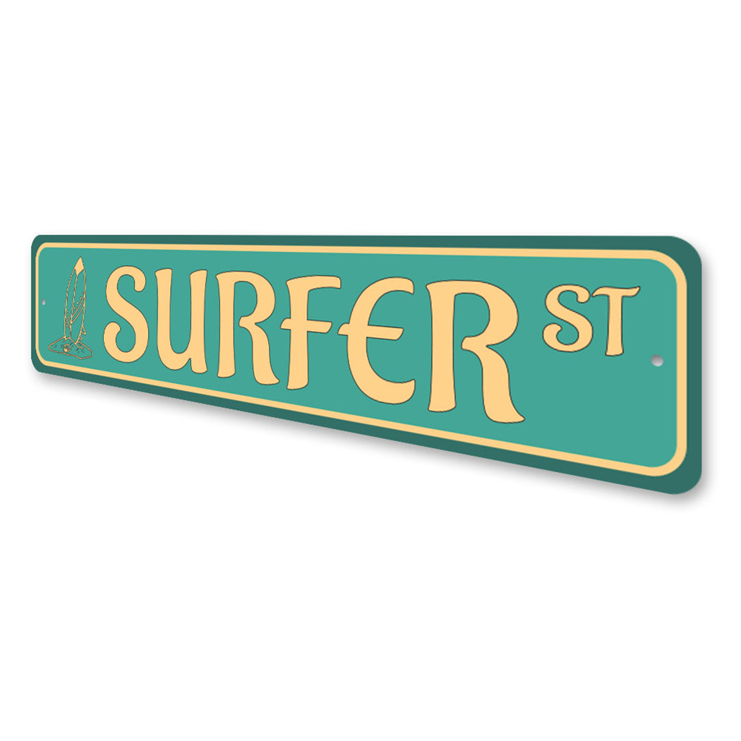 Surfer Street Sign