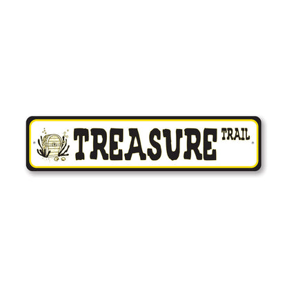 Treasure Street Metal Sign
