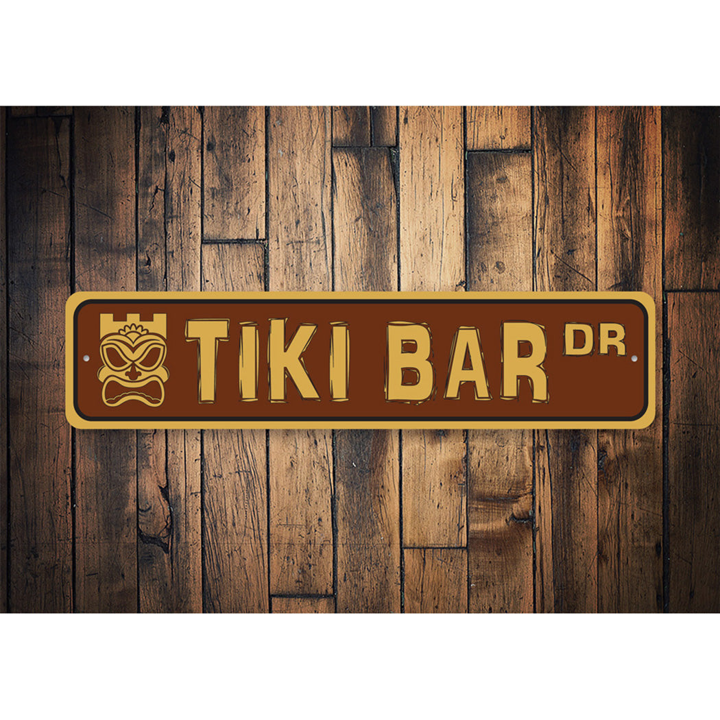 Tiki Bar Street Sign