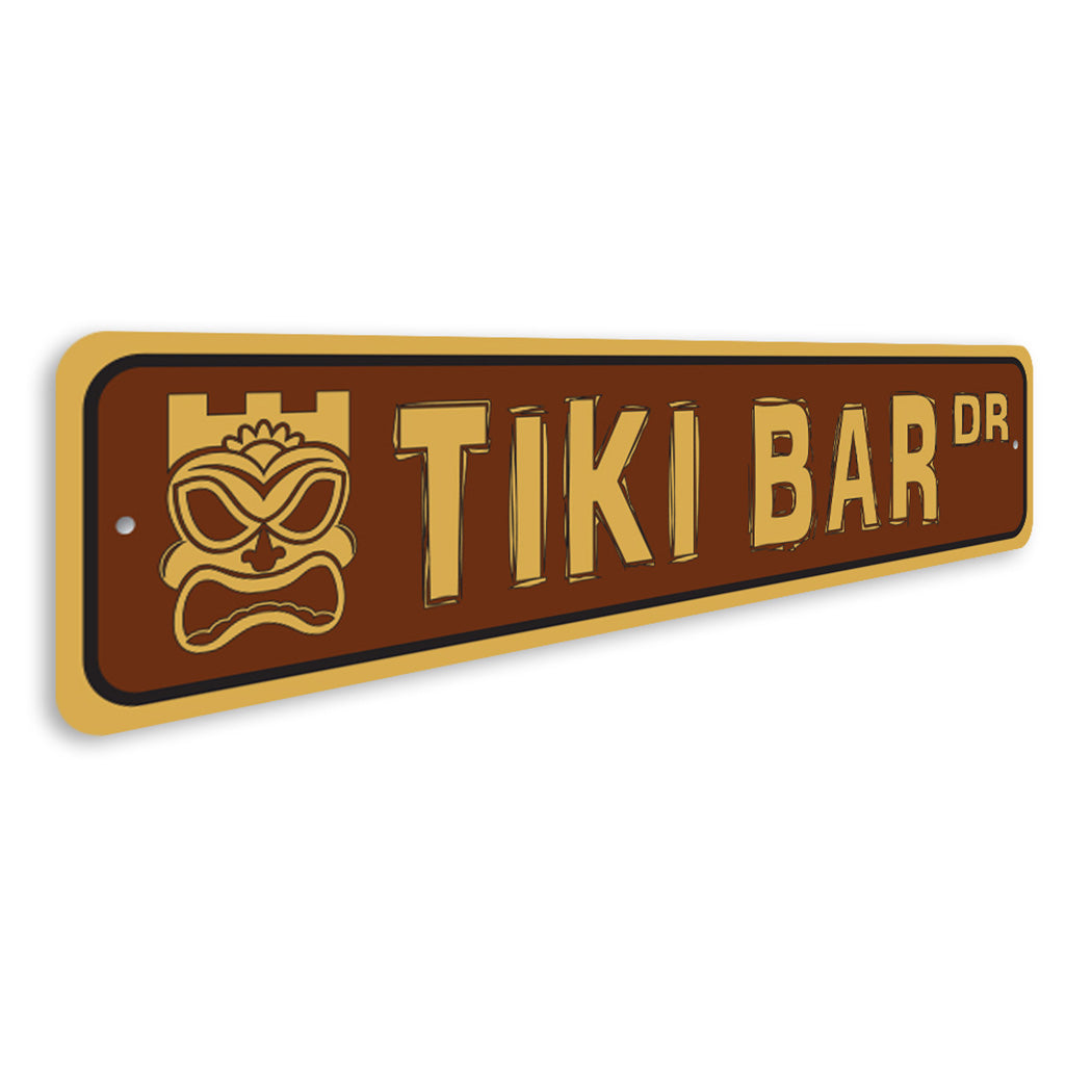 Tiki Bar Street Sign