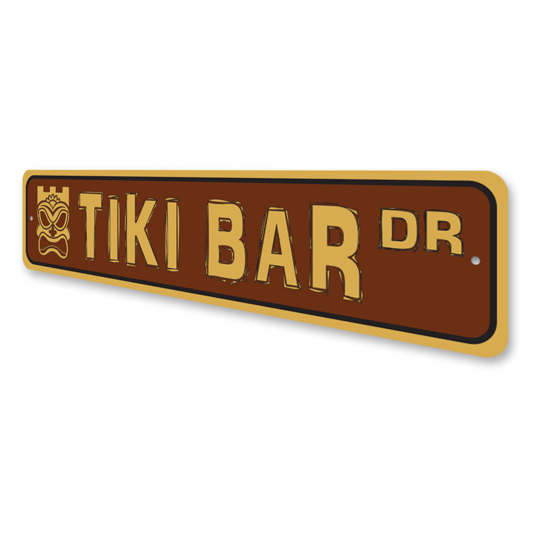 Tiki Bar Street Sign