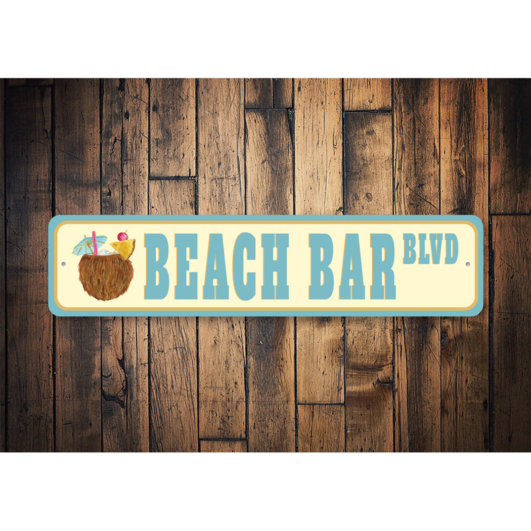 Beach Bar Street Sign