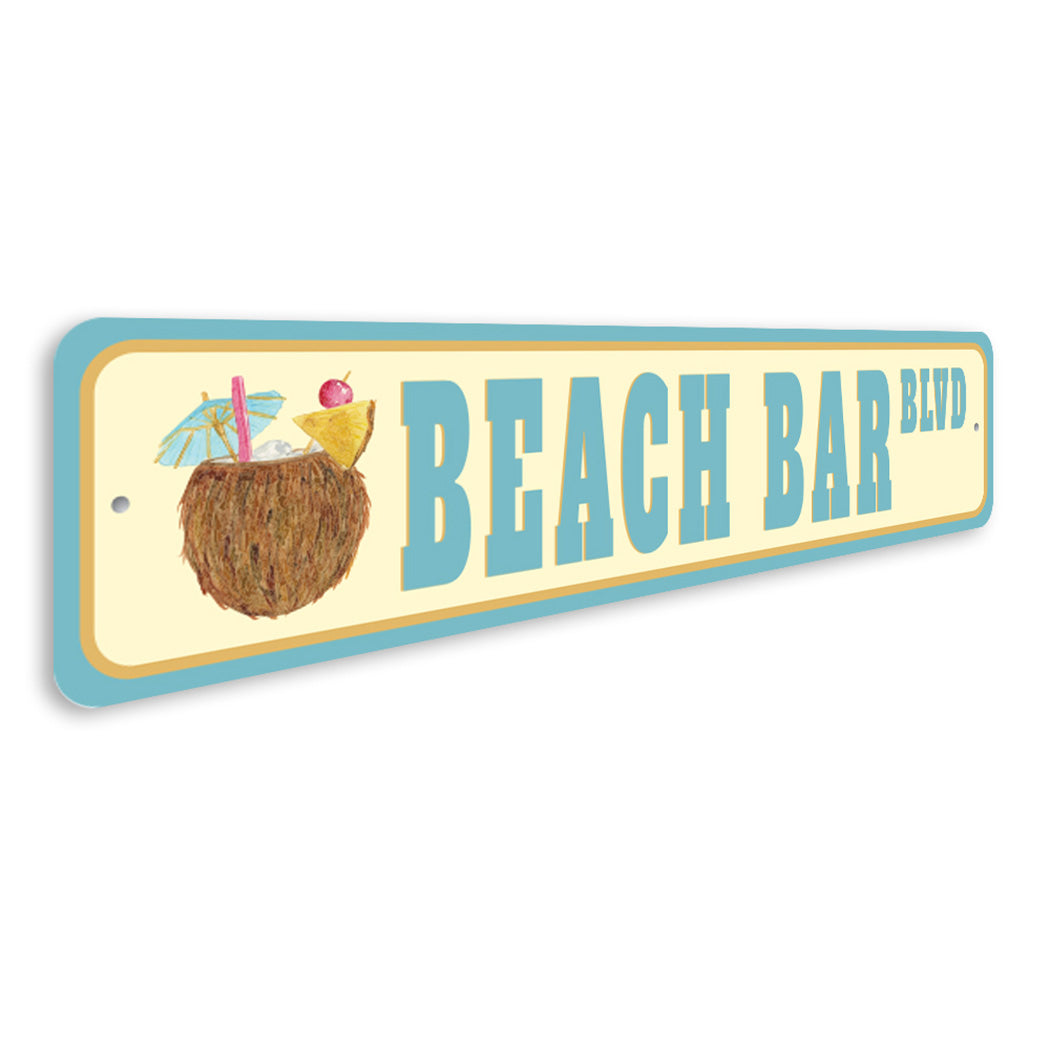 Beach Bar Street Sign