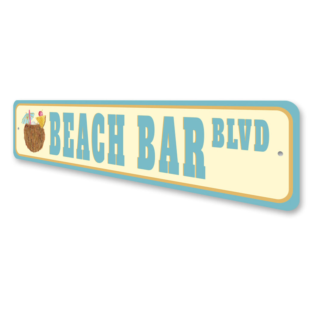 Beach Bar Street Sign