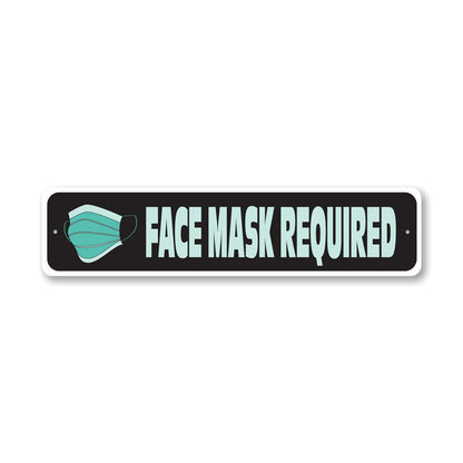 Face Mask Required Metal Sign