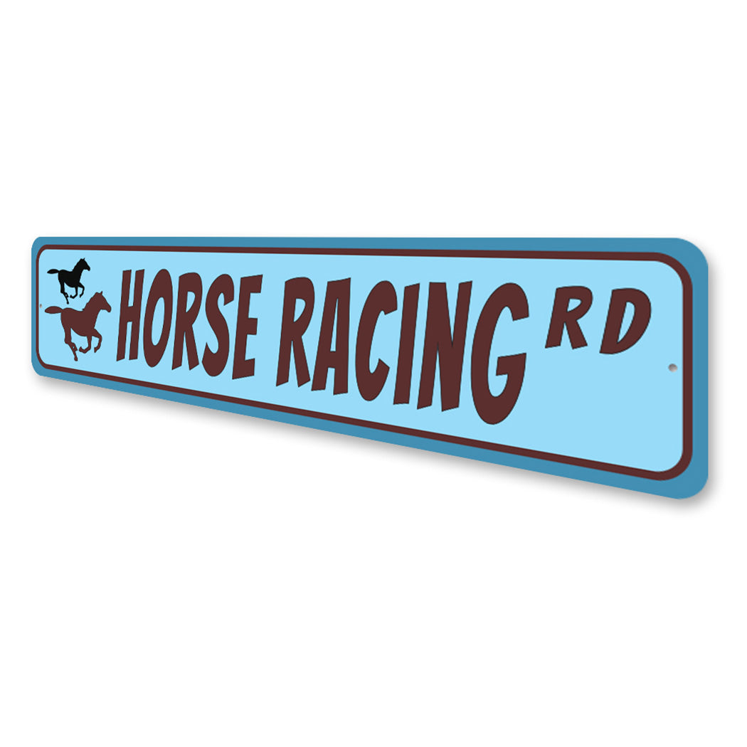 Horse Racing Street Sign