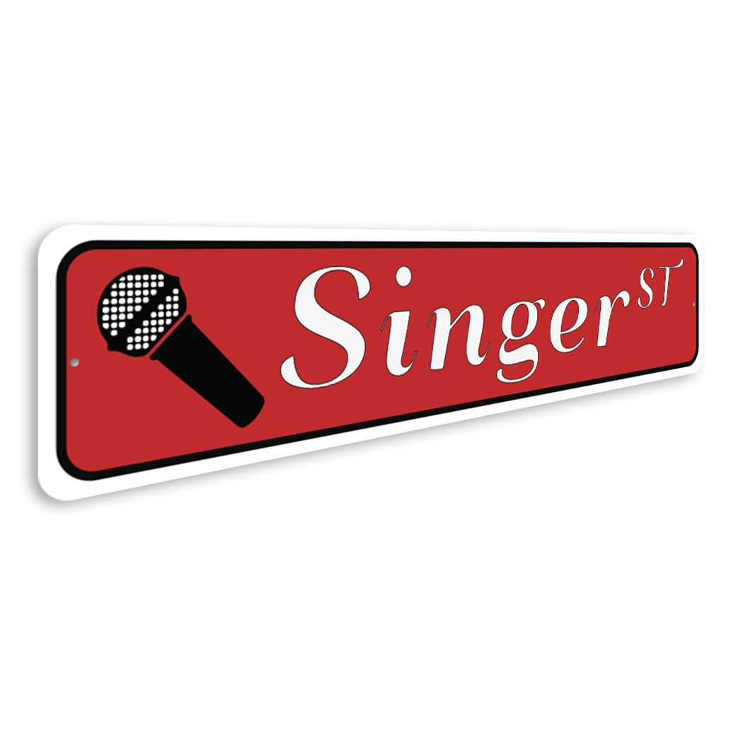 Singer Street Sign
