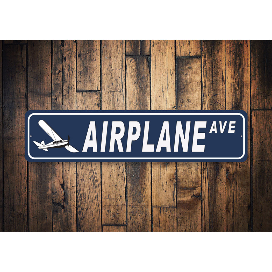 Airplane Street Sign