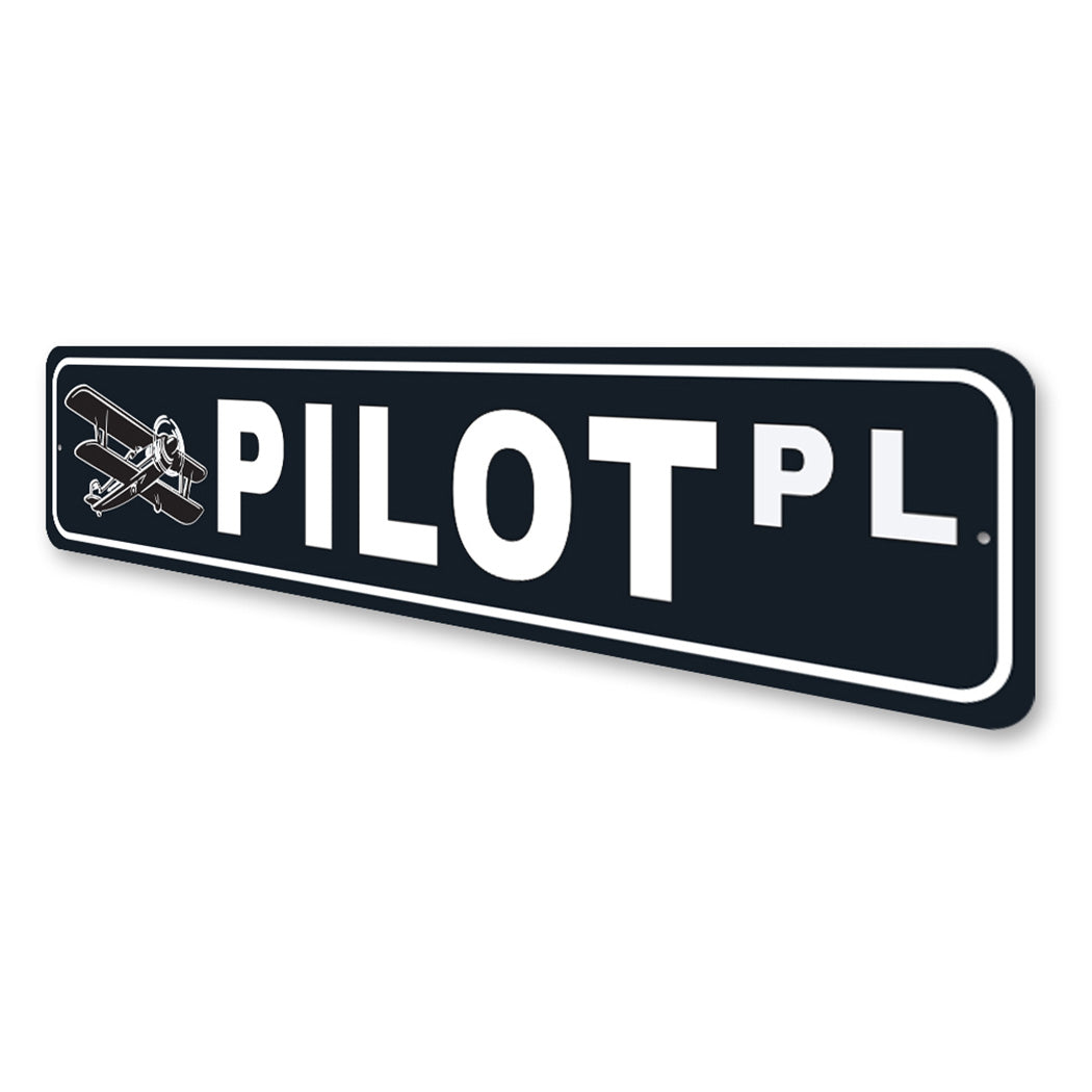 Pilot Street Sign