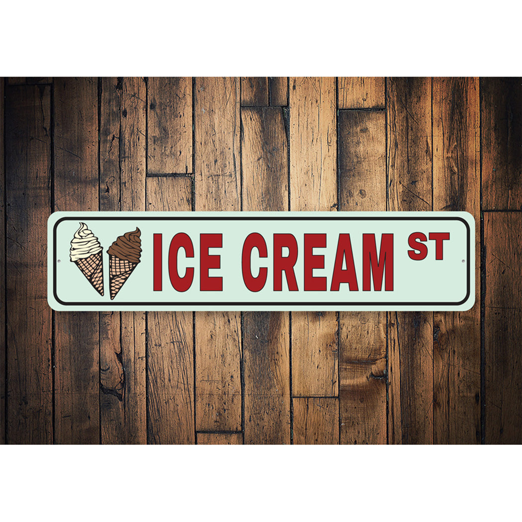 Ice Cream Street Sign