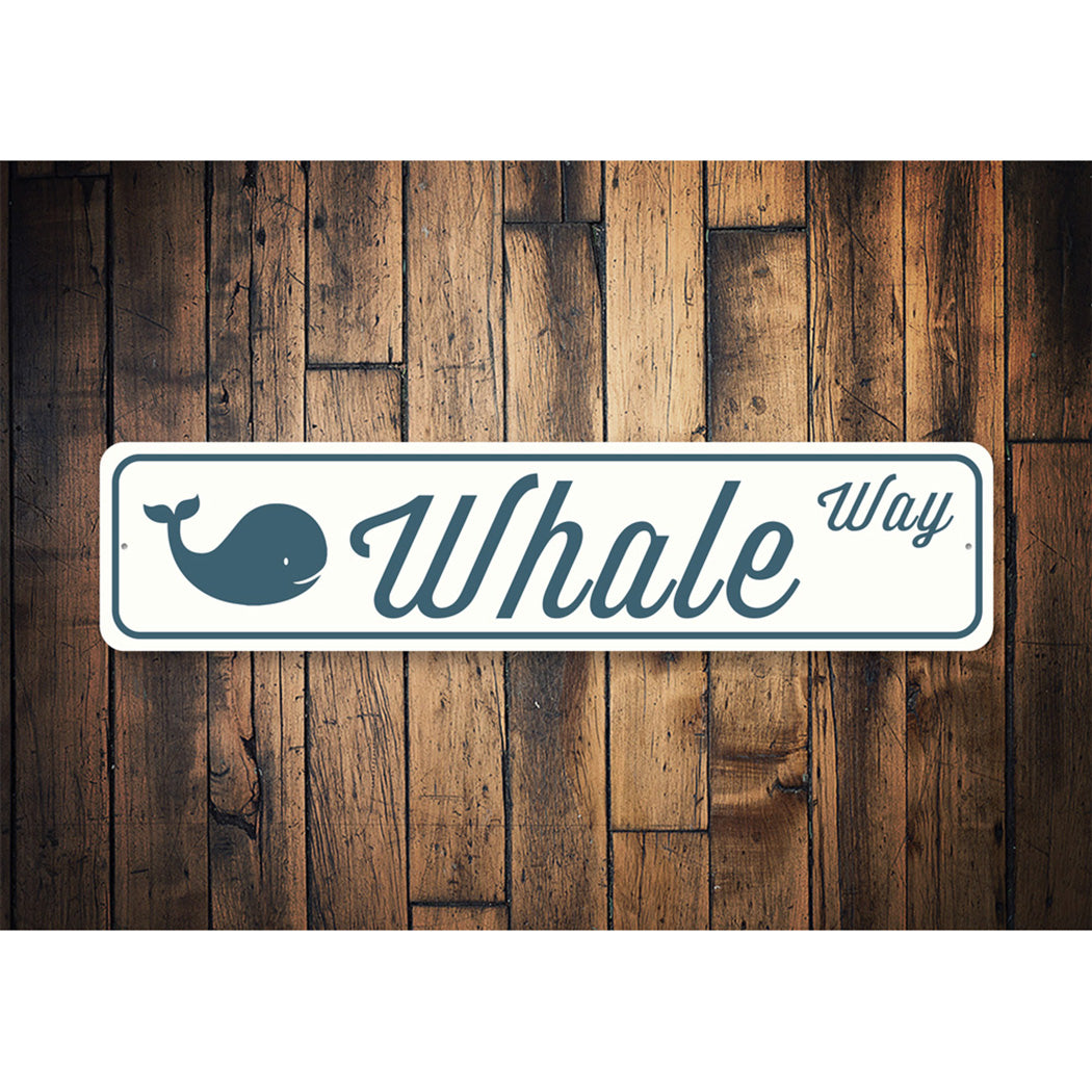 Whale Street Sign