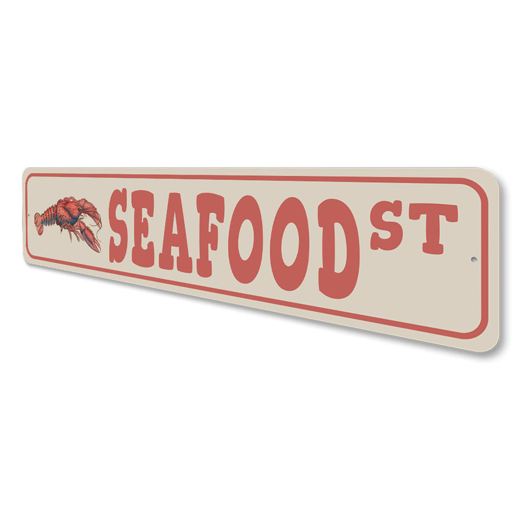 Seafood Street Sign
