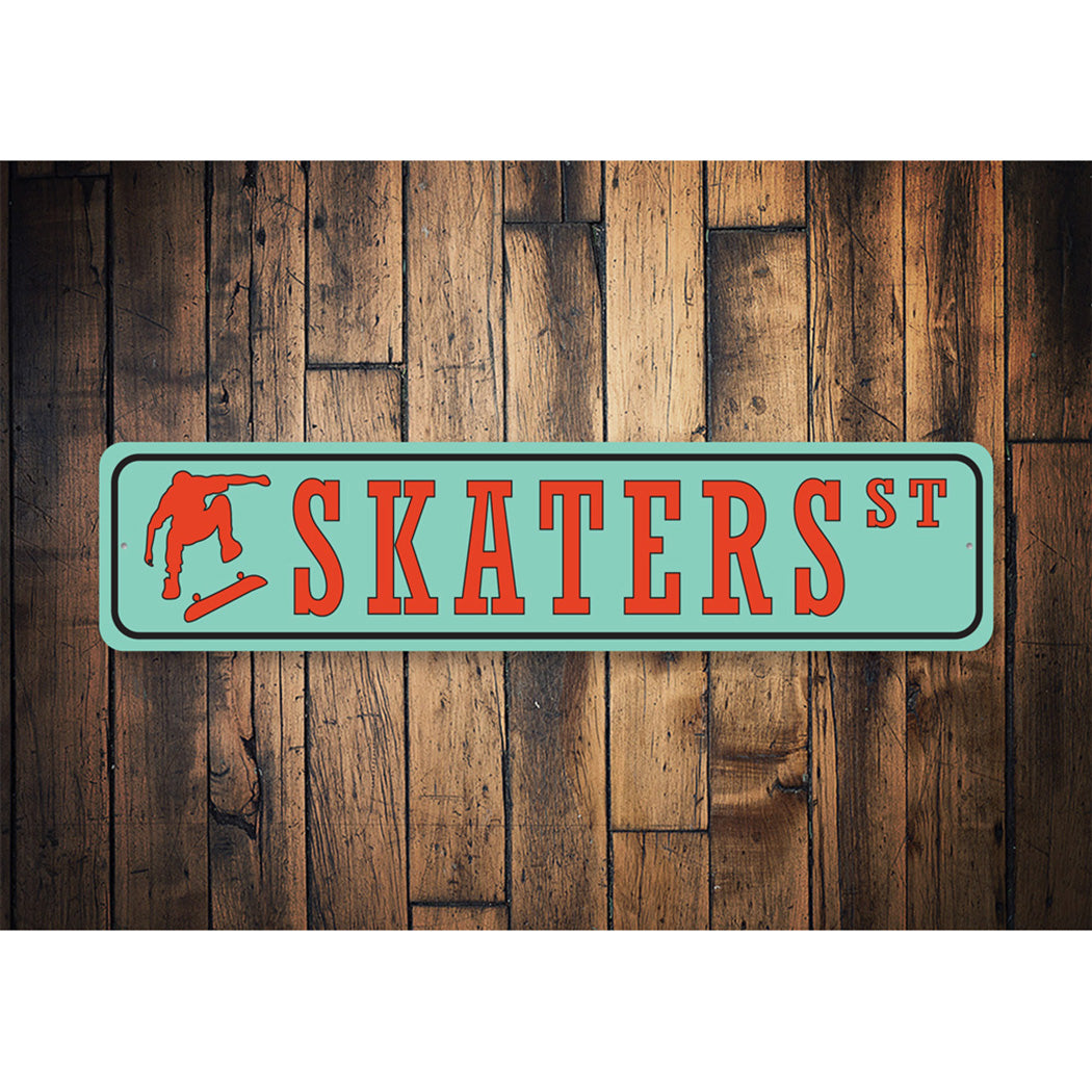 Skaters Street Sign