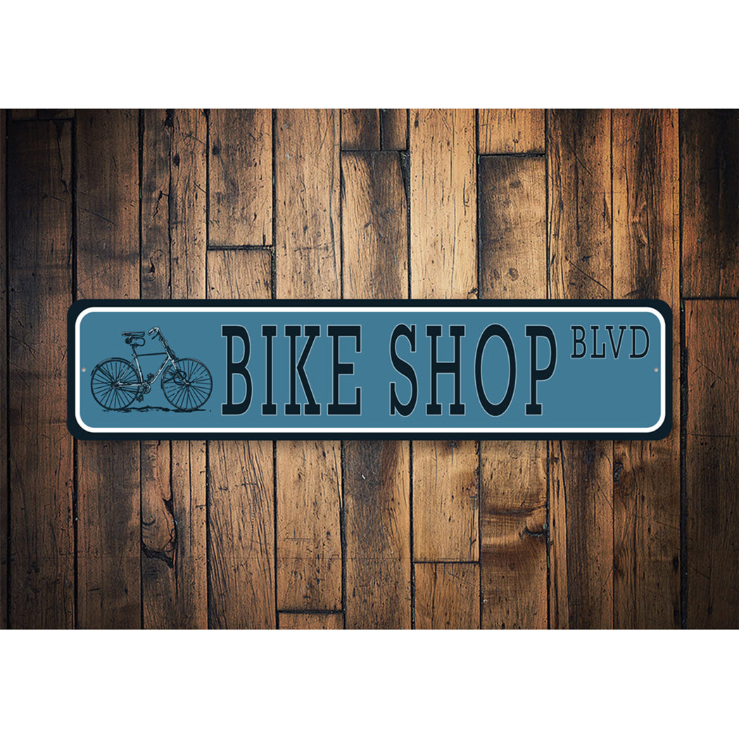 Bike Shop Street Sign