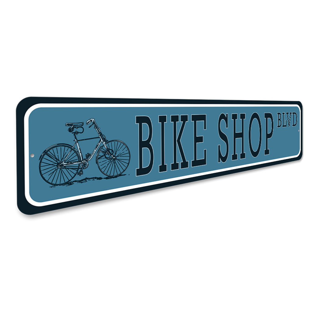 Bike Shop Street Sign
