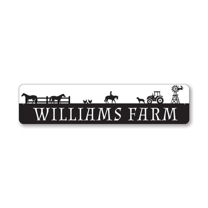 Family Farm Name Metal Sign