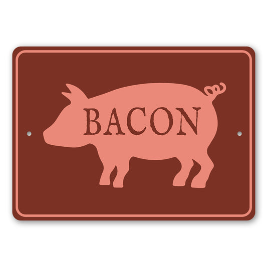 Bacon Metal Sign
