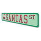 Santa Street Sign