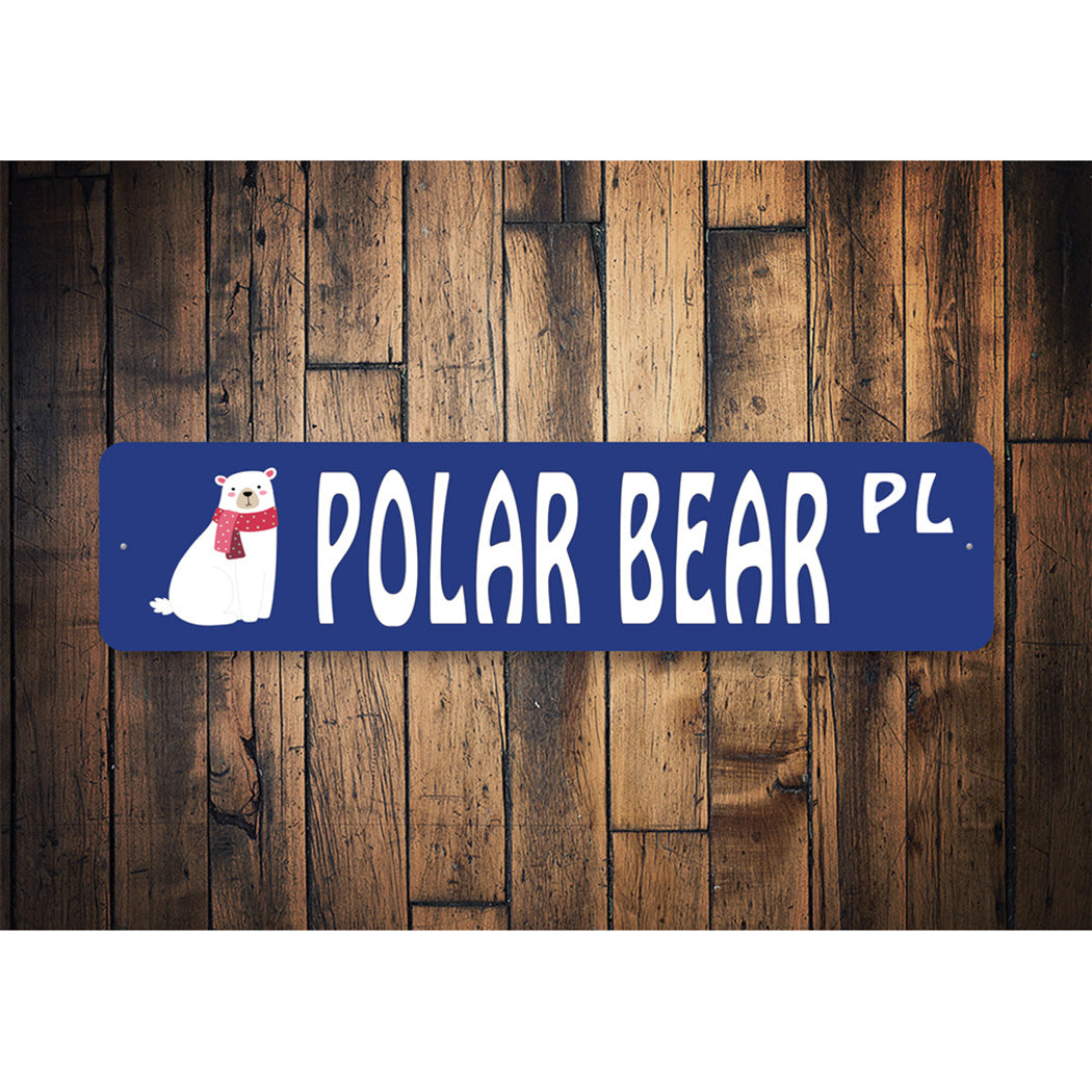 Polar Bear Street Sign