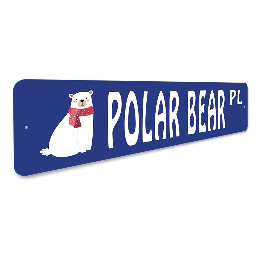 Polar Bear Street Sign