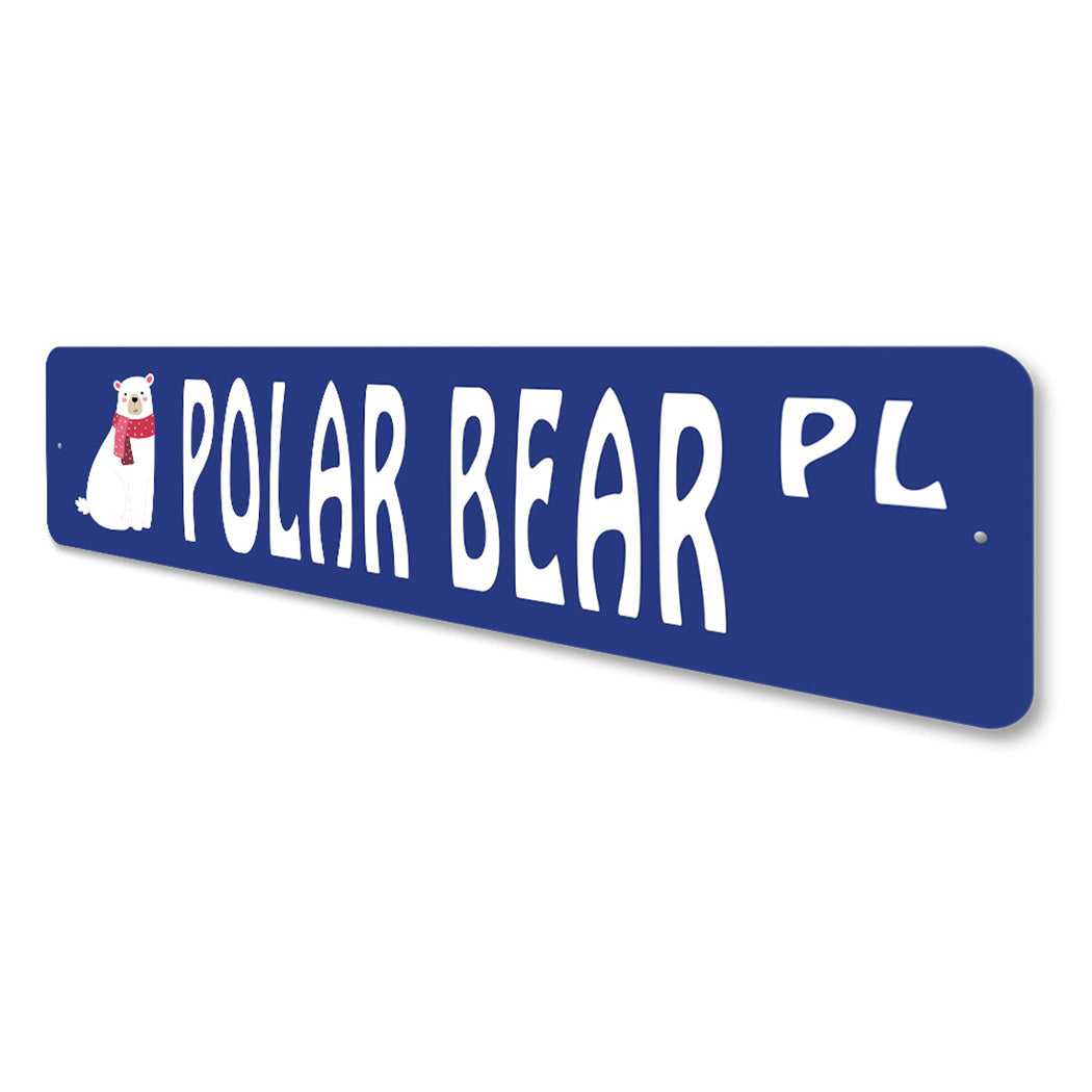 Polar Bear Street Sign