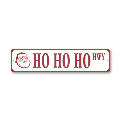 Ho Ho Ho Santa Metal Sign