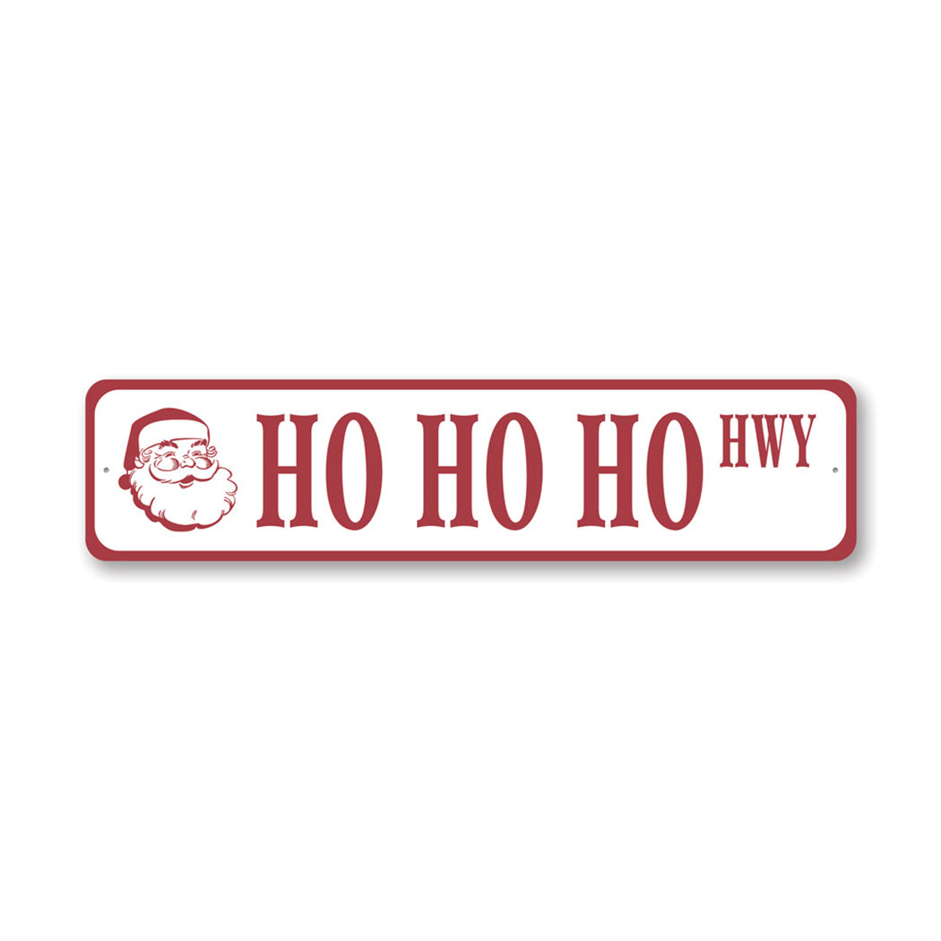 Ho Ho Ho Santa Metal Sign