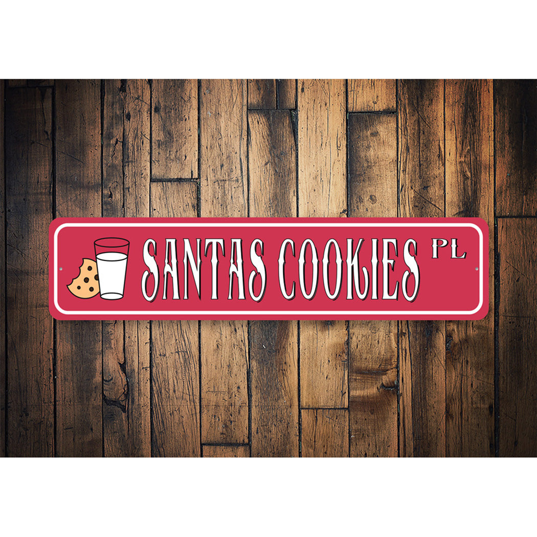 Santa's Cookies Street Sign