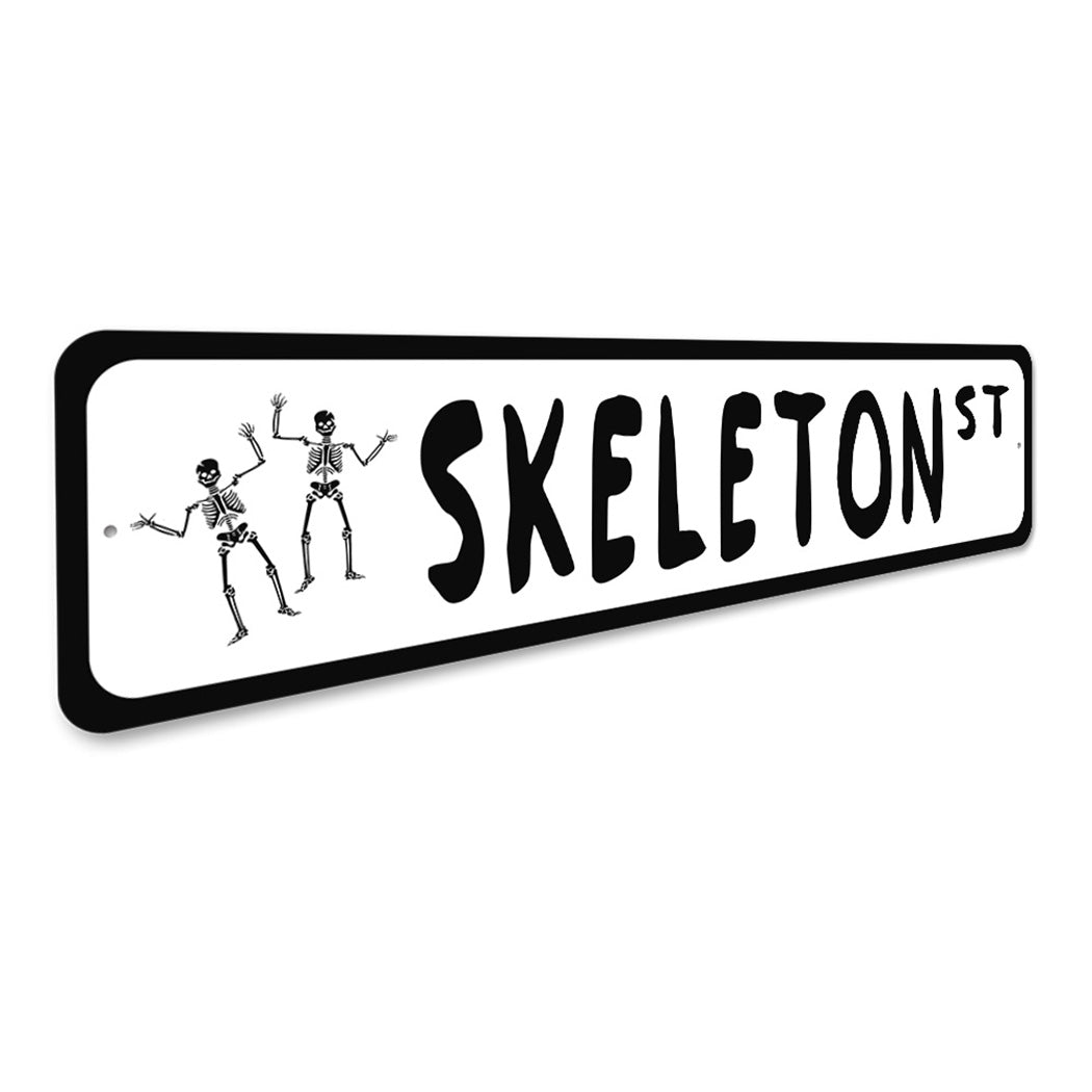 Skeleton Street Sign