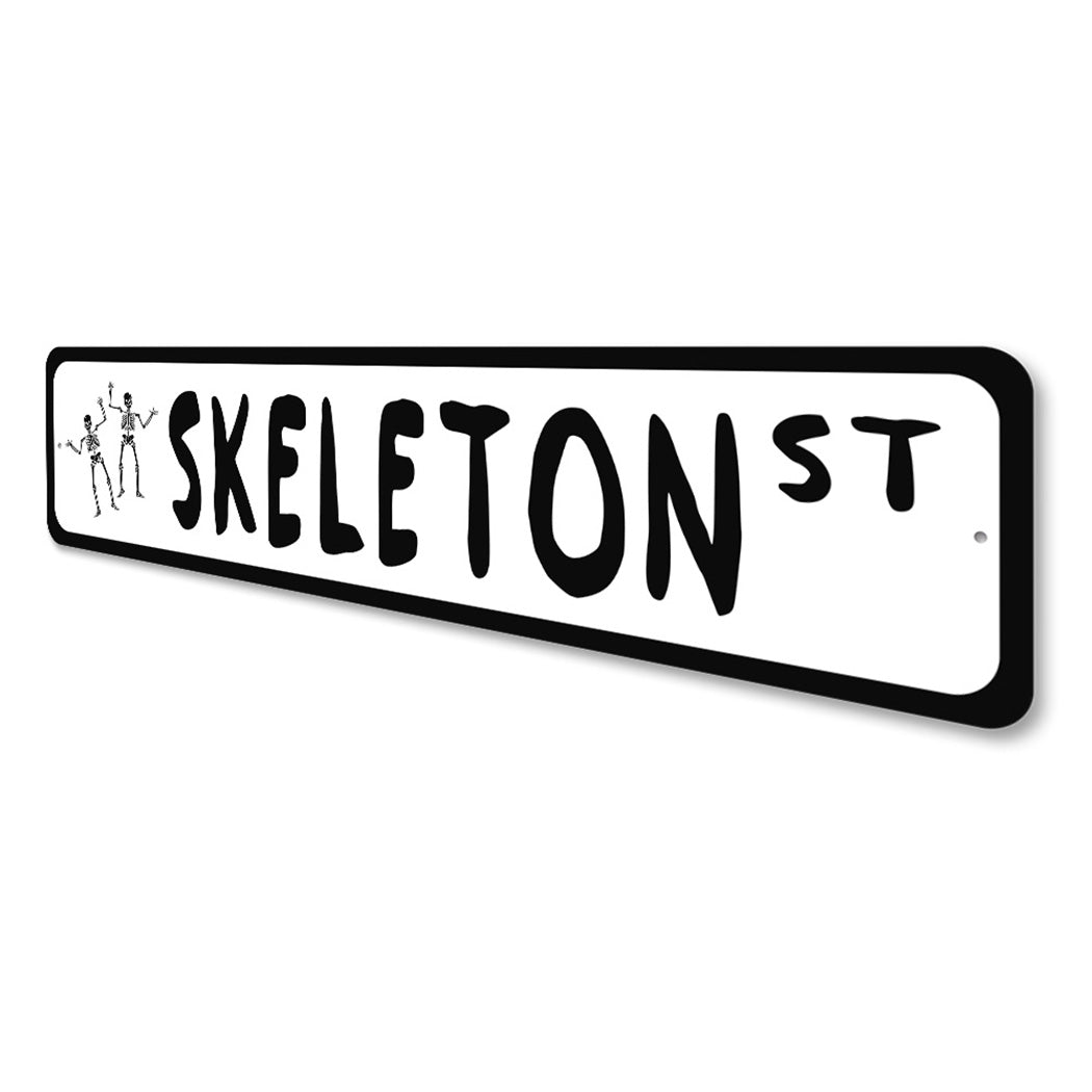 Skeleton Street Sign
