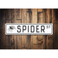 Spider Street Sign