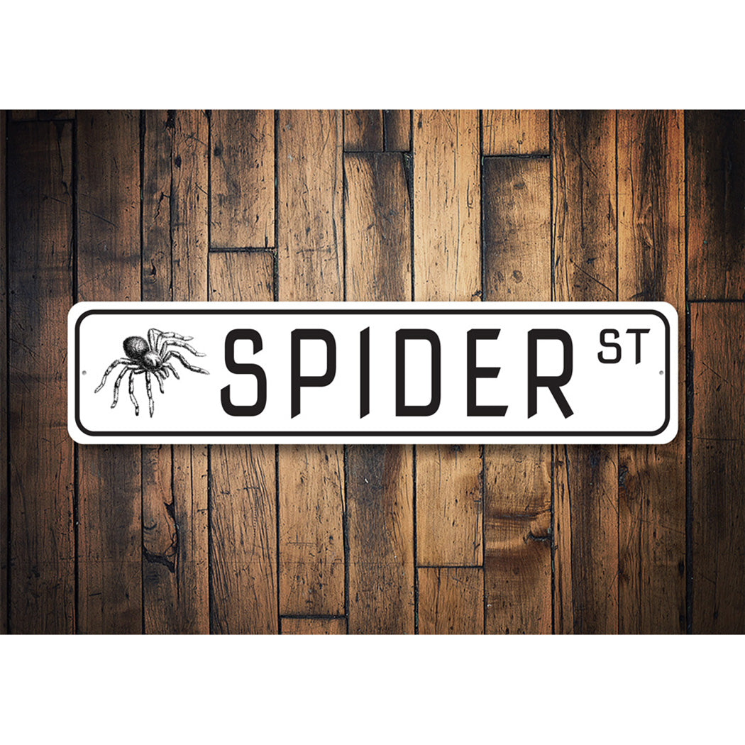 Spider Street Sign